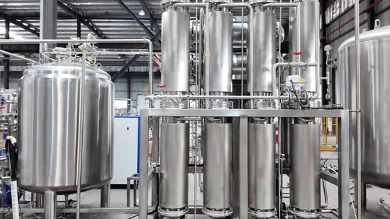 Water Distiller Wfi Water Purification RO Systems Injection Multi Effect Distilled Machine